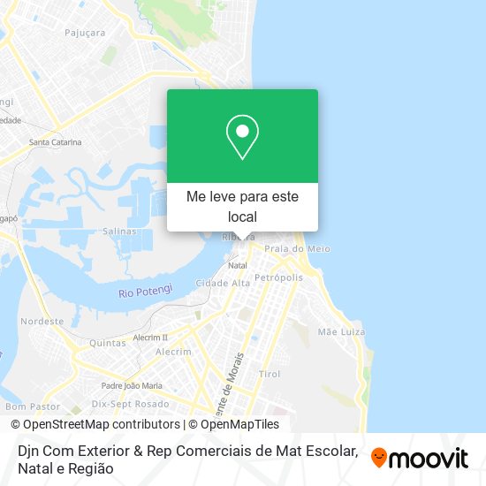 Djn Com Exterior & Rep Comerciais de Mat Escolar mapa