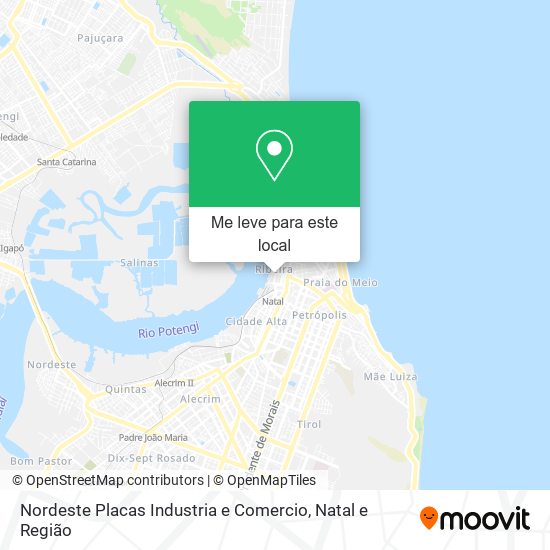 Nordeste Placas Industria e Comercio mapa