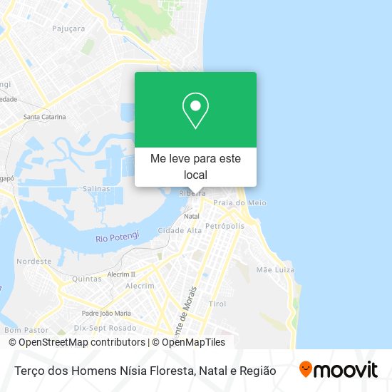 Terço dos Homens Nísia Floresta mapa