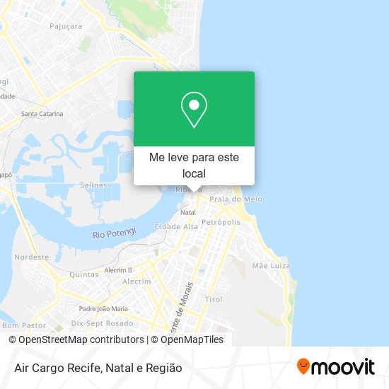 Air Cargo Recife mapa