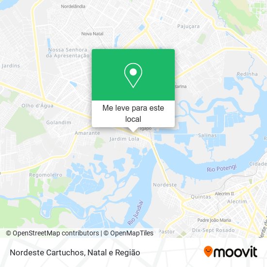 Nordeste Cartuchos mapa