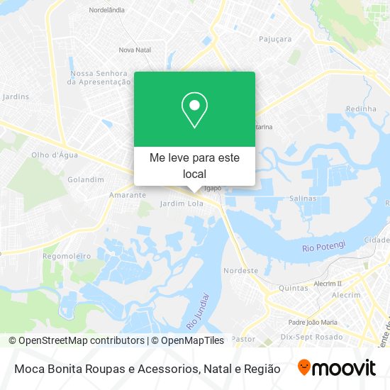 Moca Bonita Roupas e Acessorios mapa