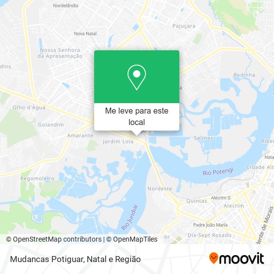 Mudancas Potiguar mapa