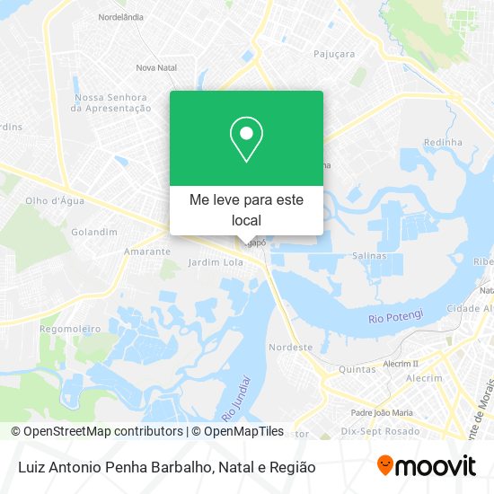 Luiz Antonio Penha Barbalho mapa