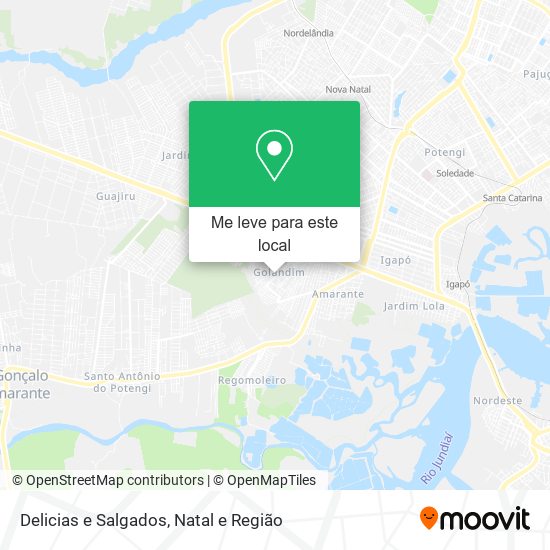 Delicias e Salgados mapa