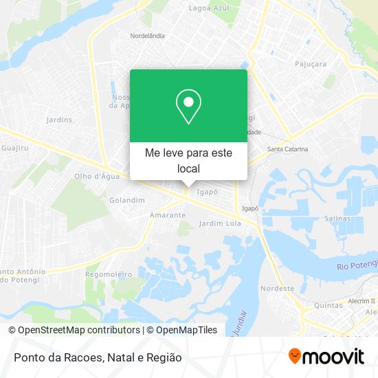 Ponto da Racoes mapa