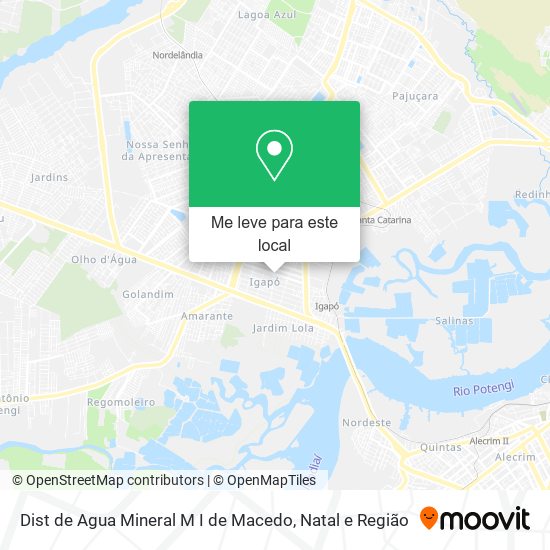 Dist de Agua Mineral M I de Macedo mapa