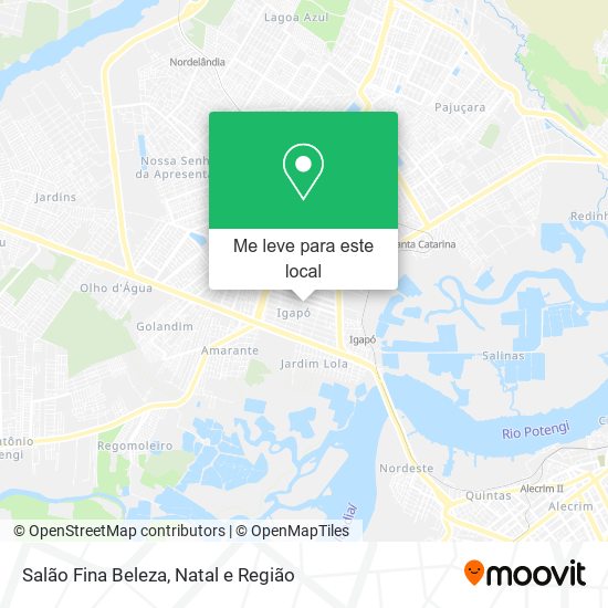 Salão Fina Beleza mapa