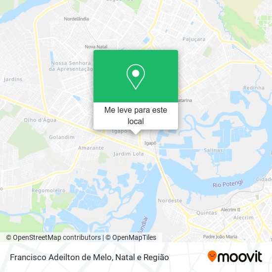 Francisco Adeilton de Melo mapa