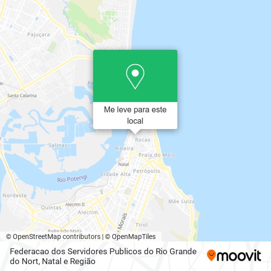 Federacao dos Servidores Publicos do Rio Grande do Nort mapa