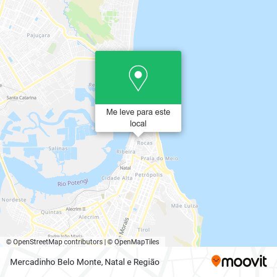 Mercadinho Belo Monte mapa