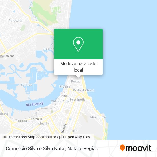 Comercio Silva e Silva Natal mapa