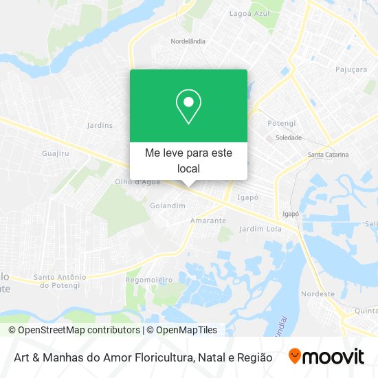 Art & Manhas do Amor Floricultura mapa