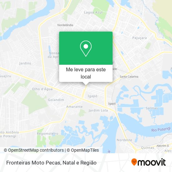 Fronteiras Moto Pecas mapa