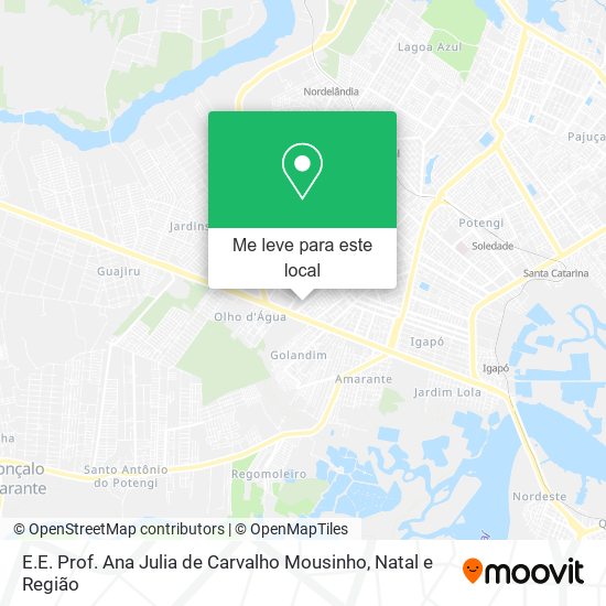 E.E. Prof. Ana Julia de Carvalho Mousinho mapa