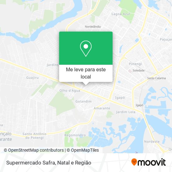 Supermercado Safra mapa