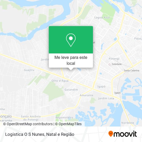 Logistica O S Nunes mapa