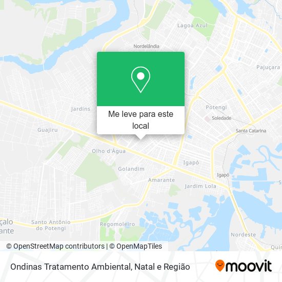 Ondinas Tratamento Ambiental mapa