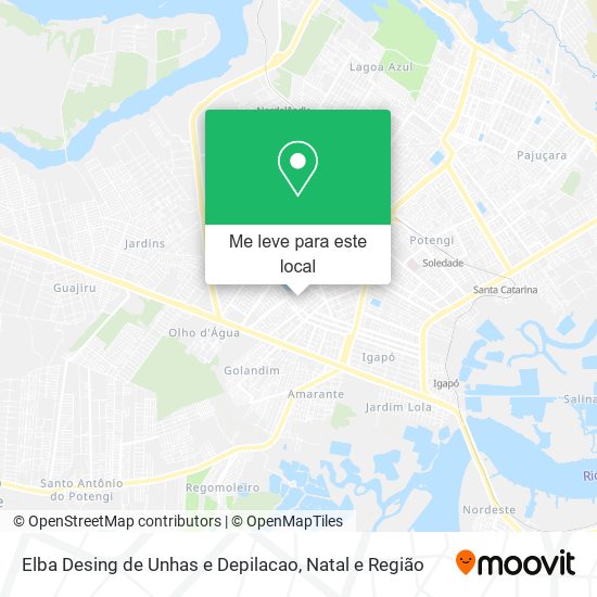 Elba Desing de Unhas e Depilacao mapa