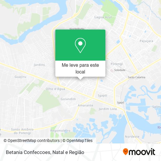 Betania Confeccoes mapa