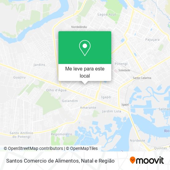 Santos Comercio de Alimentos mapa