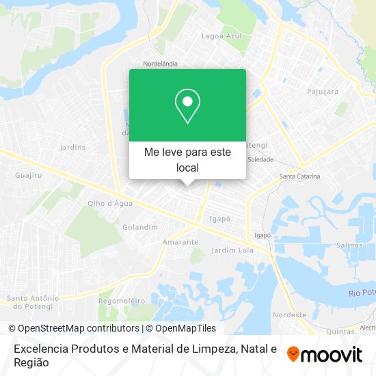 Excelencia Produtos e Material de Limpeza mapa