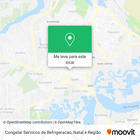 Congelar Servicos de Refrigeracao mapa