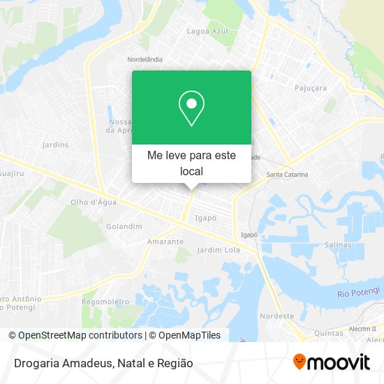 Drogaria Amadeus mapa