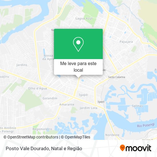 Posto Vale Dourado mapa