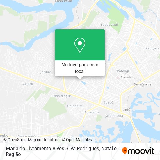 Maria do Livramento Alves Silva Rodrigues mapa