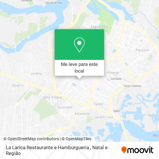 La Larica Restaurante e Hamburgueria. mapa