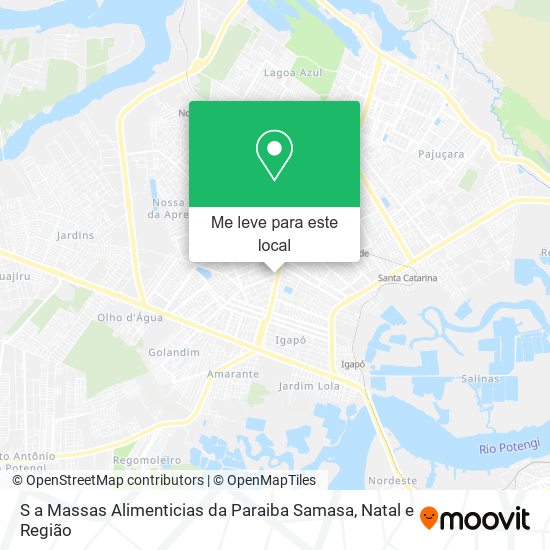 S a Massas Alimenticias da Paraiba Samasa mapa