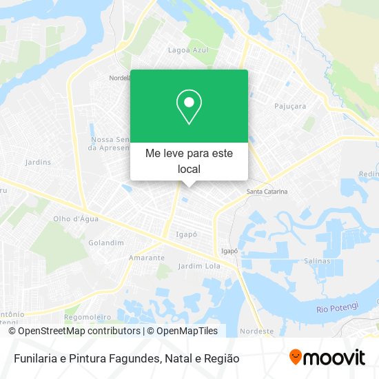 Funilaria e Pintura Fagundes mapa