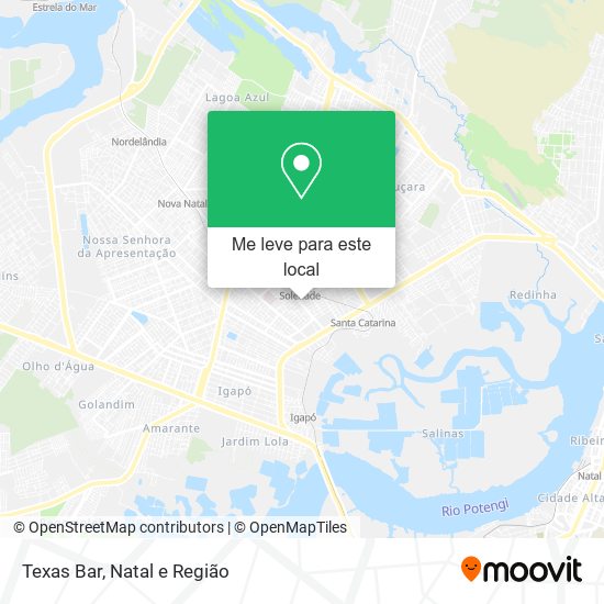 Texas Bar mapa
