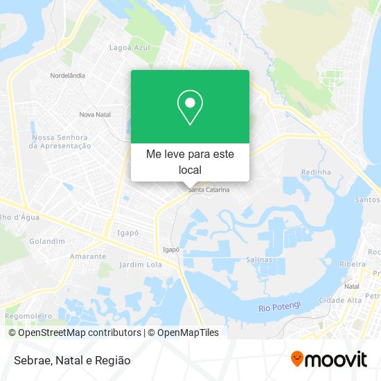 Sebrae mapa