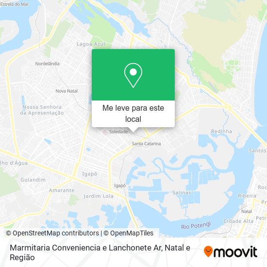 Marmitaria Conveniencia e Lanchonete Ar mapa