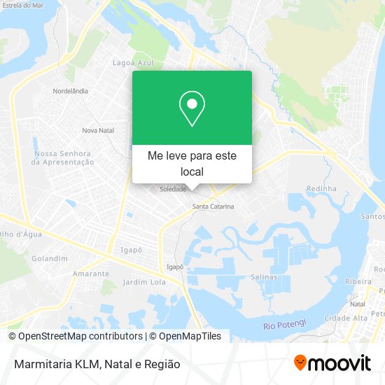 Marmitaria KLM mapa