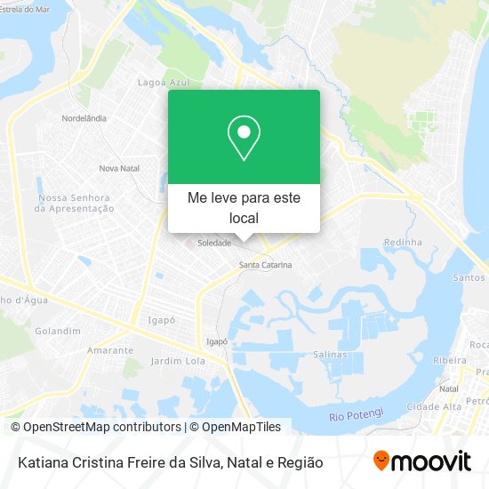 Katiana Cristina Freire da Silva mapa