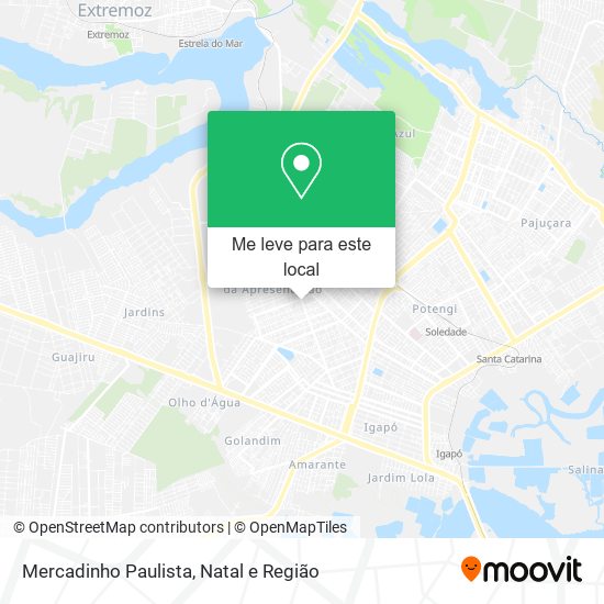 Mercadinho Paulista mapa