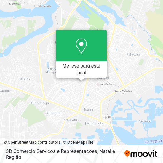 3D Comercio Servicos e Representacoes mapa