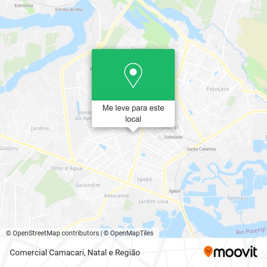 Comercial Camacari mapa