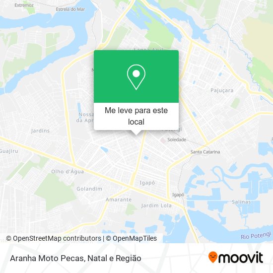 Aranha Moto Pecas mapa