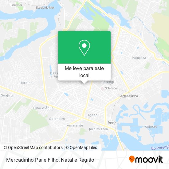 Mercadinho Pai e Filho mapa