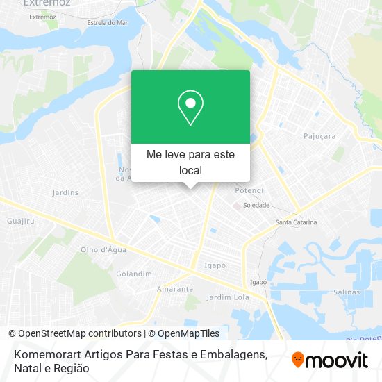 Komemorart Artigos Para Festas e Embalagens mapa