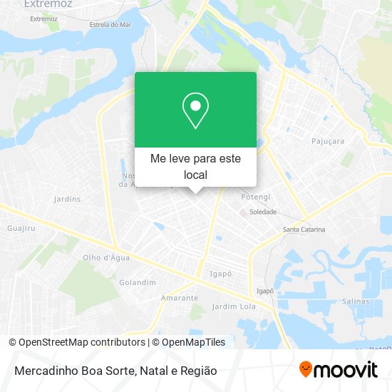 Mercadinho Boa Sorte mapa