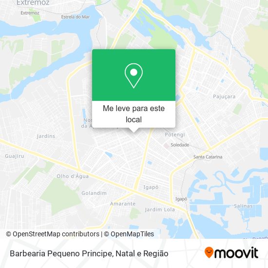 Barbearia Pequeno Principe mapa