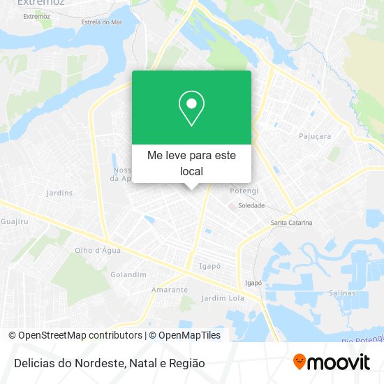 Delicias do Nordeste mapa