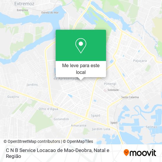 C N B Service Locacao de Mao-Deobra mapa