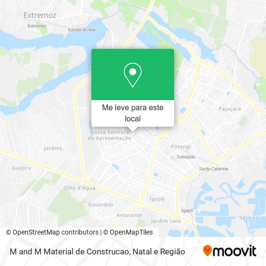 M and M Material de Construcao mapa