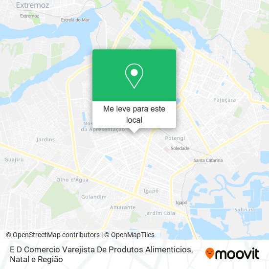 E D Comercio Varejista De Produtos Alimenticios mapa